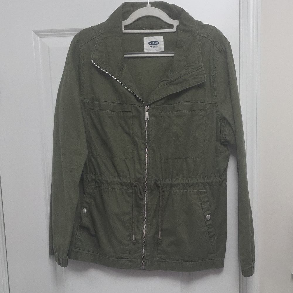 Old Navy Twill Field Jacket, Olive Green - L